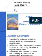 Organizational Theory, Design, and Change: Stakeholders, Managers, and Ethics