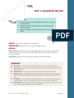 Unit 1: Following The Sun: Objectives