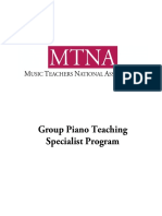 Group Piano Teaching Specialist Program