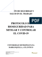 Protocolo de Bioseguridad