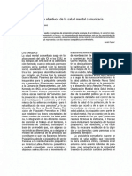 Principios y Objetivos de La Salud Mental Comunitaria Manuel Desviat