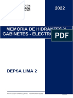 Memoria Descriptiva Hidrantes y Gabinetes DEPSA LIMA 2 - ELECTROBOMBA