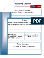 Audit Des Immobilisations Corporelles Cas Pratique D'une Société Industrielle