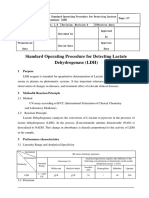 Standard Operating Procedure For Detecting Lactate Dehydrogenase (LDH)