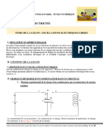 Oscillations Électriques