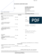 Resultados de Laboratorio Clinico Sede: Calle 26: Paciente: Ruby Aleida Quintero Quintero