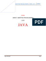 OOp With Java-Module1 Notes