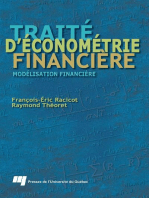 Traité d'économétrie financière: Modélisation financière