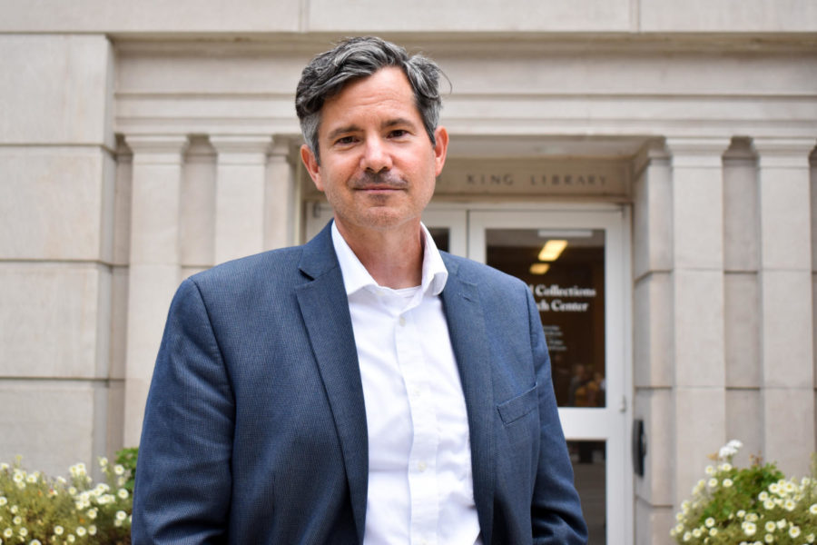 Director of the Louie B. Nunn Center for Oral History, Doug Boyd, poses for a portrait on Monday, Aug. 22, 2022, at the University of Kentucky in Lexington, Kentucky. Photo by Abbey Cutrer | Staff