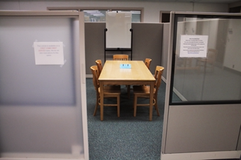 Rasmuson Library Open Study Cubicle on the 3rd Floor