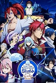 Charles C. Campbell, Luci Christian, Brittney Karbowski, Patric Carroll, Tia Lynn Ballard, Makoto Furukawa, Ricco Fajardo, Bryson Baugus, Ben Balmaceda, and Miho Okasaki in That Time I Got Reincarnated as a Slime the Movie: Scarlet Bond (2022)