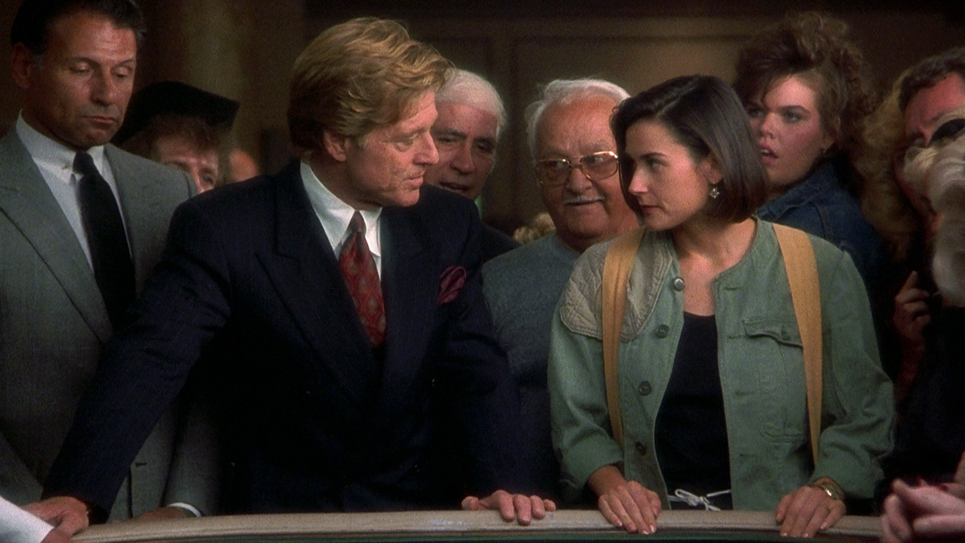 Demi Moore, Robert Redford, and Joseph Ruskin in Indecent Proposal (1993)