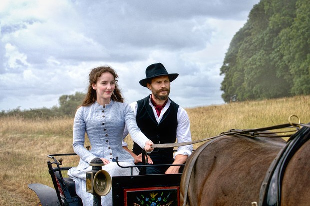 Jamie Dornan and Ann Skelly in Death and Nightingales (2018)