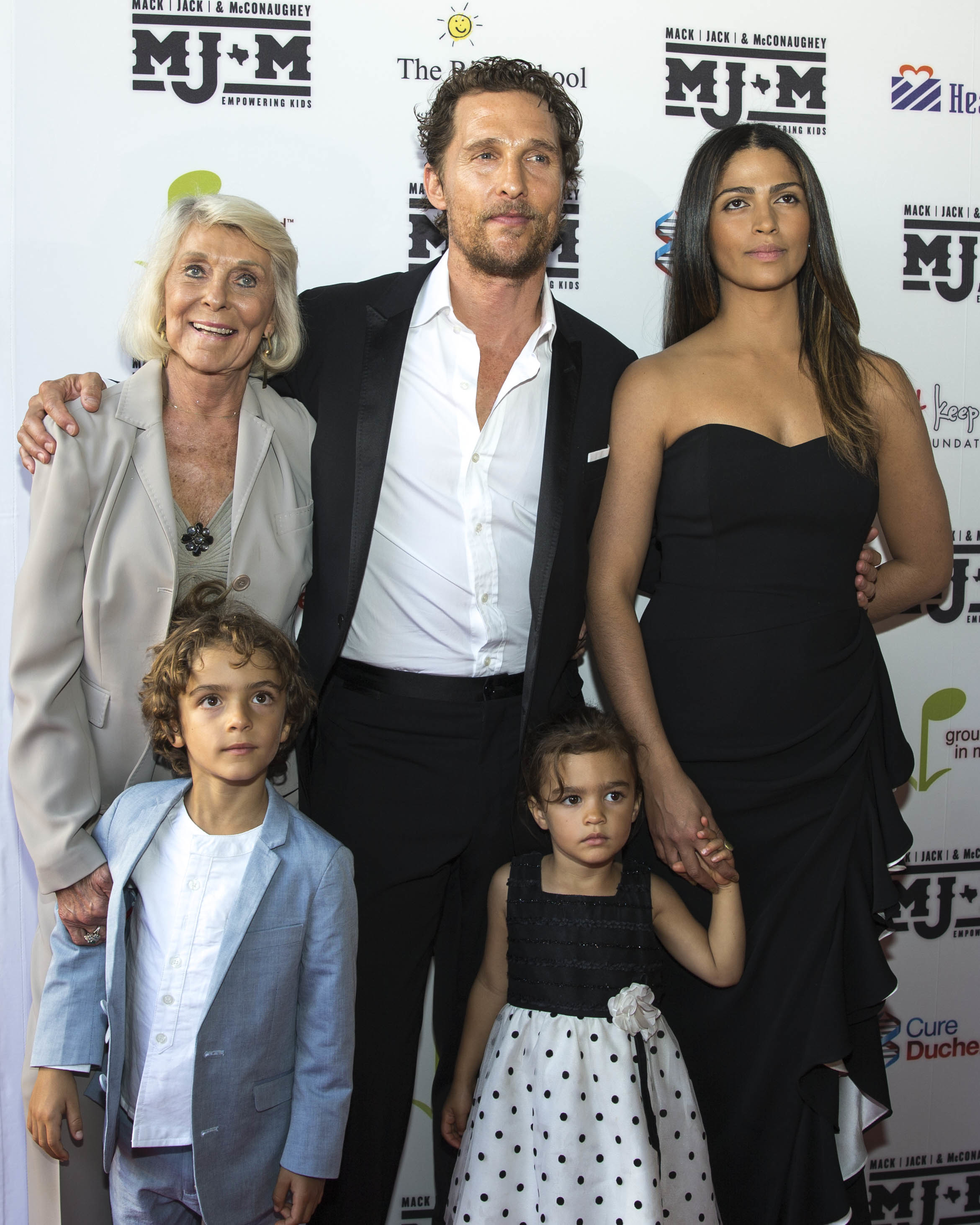 Matthew McConaughey, Camila Alves McConaughey, and Kay McConaughey