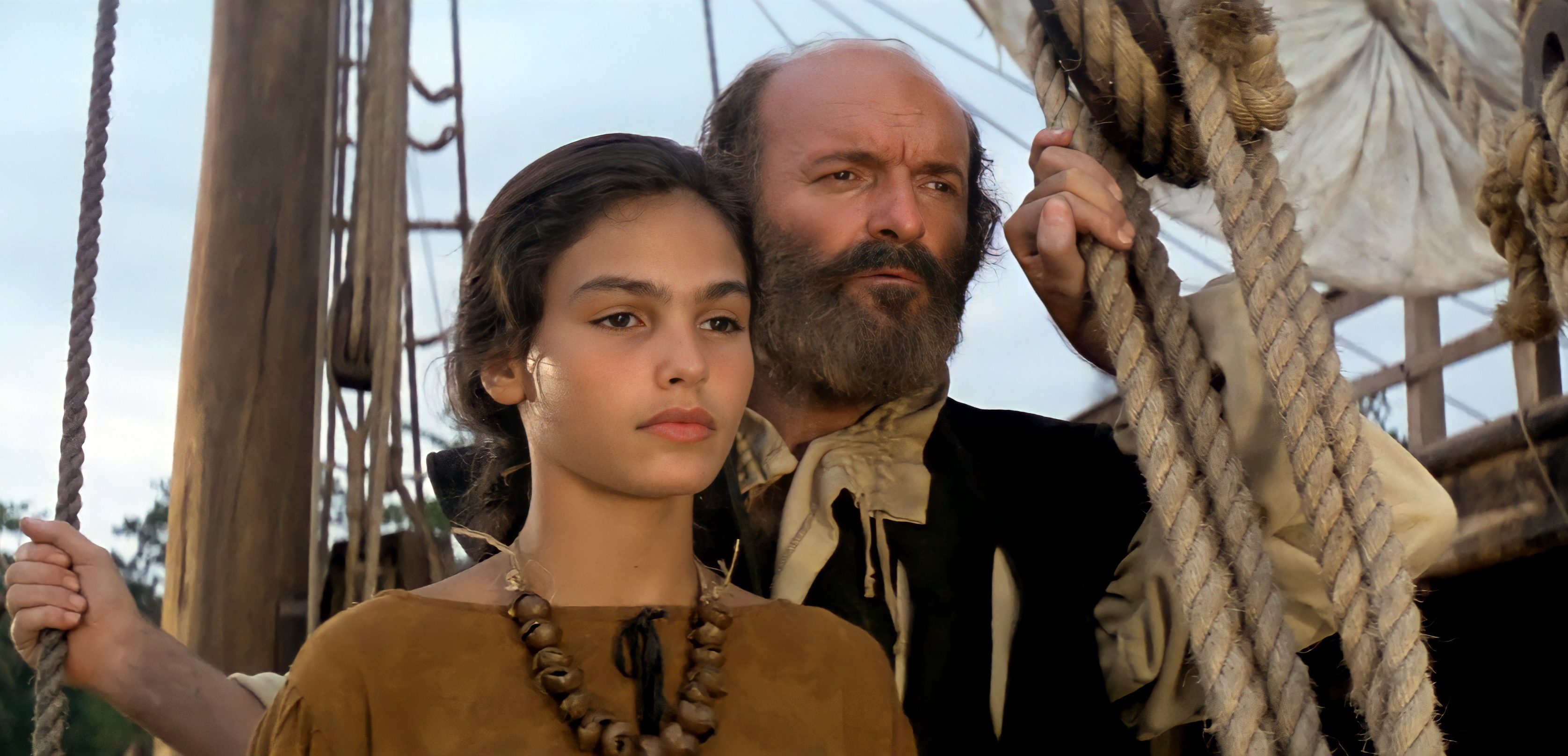 Omero Antonutti and Inés Sastre in El Dorado (1988)