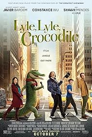 Javier Bardem, Scoot McNairy, Constance Wu, Shawn Mendes, and Winslow Fegley in Lyle, Lyle, Crocodile (2022)