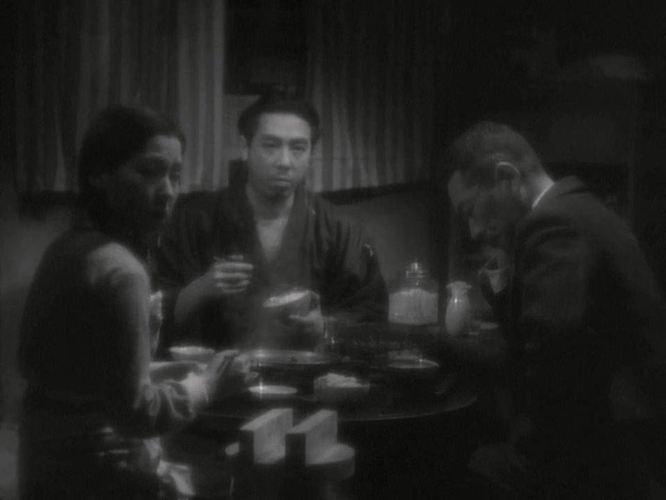 Shinpachirô Asaka, Chiyoko Ôkura, and Seiichi Takegawa in Osaka Elegy (1936)