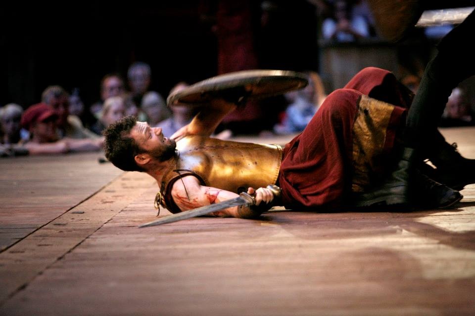 As Hector in "The Days of Troy", Shakespeare's Globe , 2014