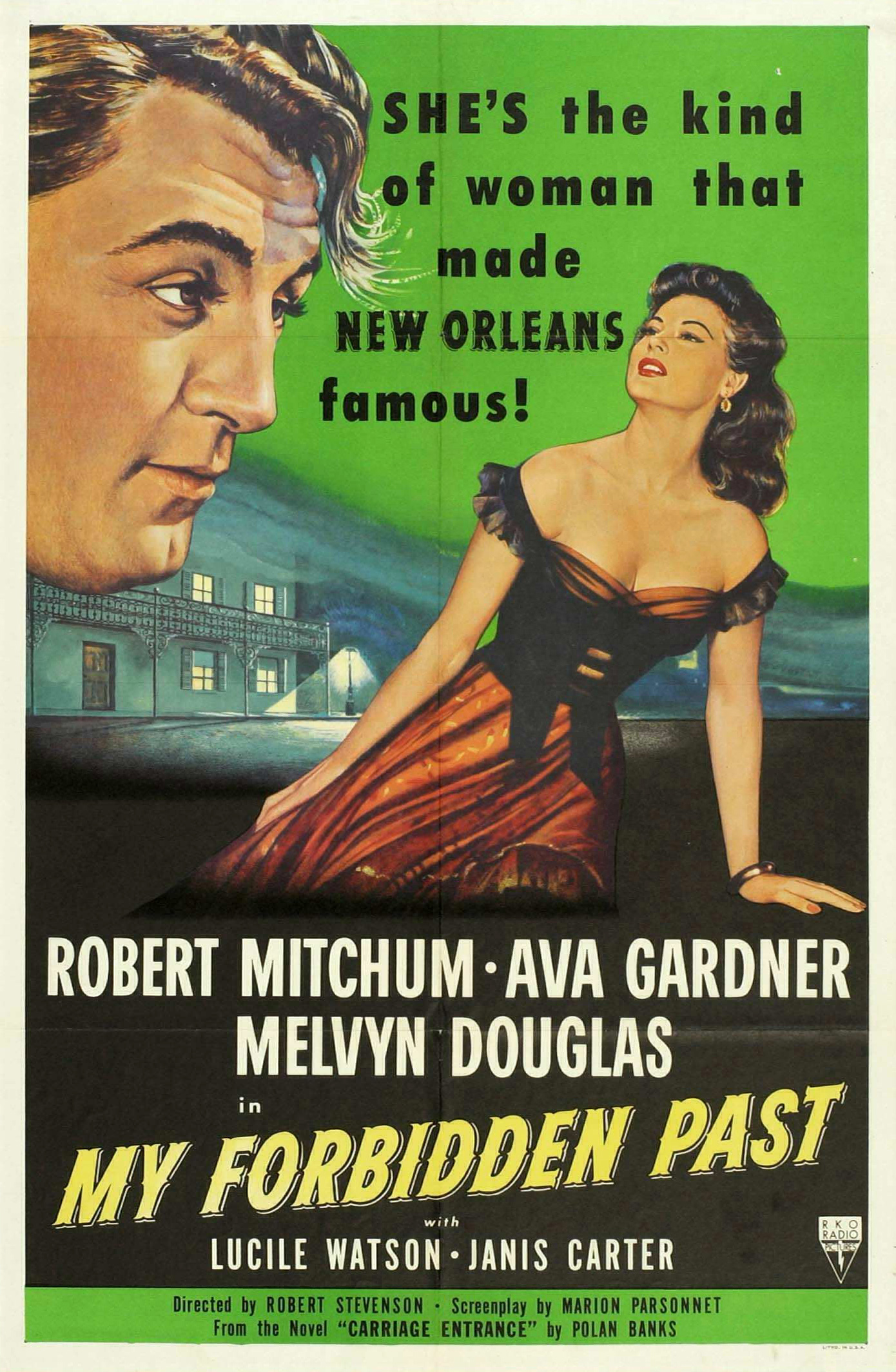 Robert Mitchum and Ava Gardner in My Forbidden Past (1951)