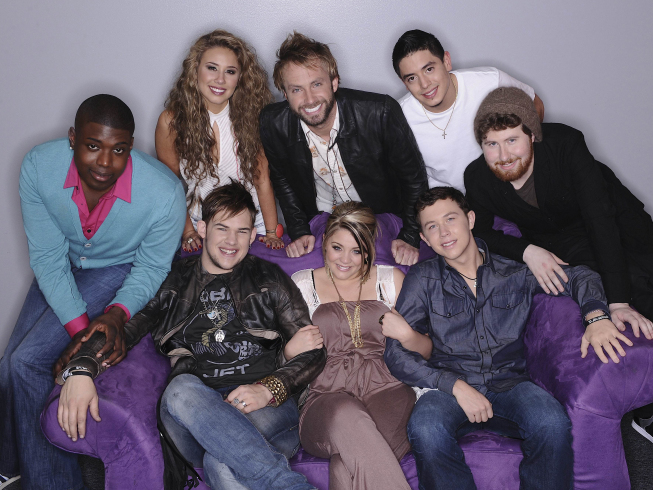 Casey Abrams, Paul McDonald, Haley Reinhart, Lauren Alaina, James Durbin, Scotty McCreery, Stefano Langone, and Jacob Lusk in American Idol (2002)