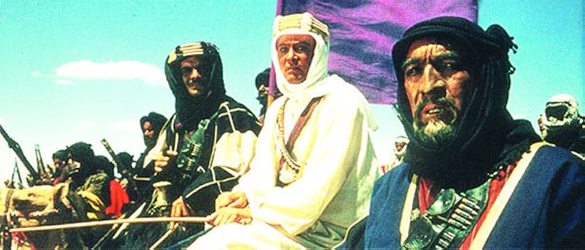 Anthony Quinn, Peter O'Toole, and Omar Sharif in Lawrence of Arabia (1962)