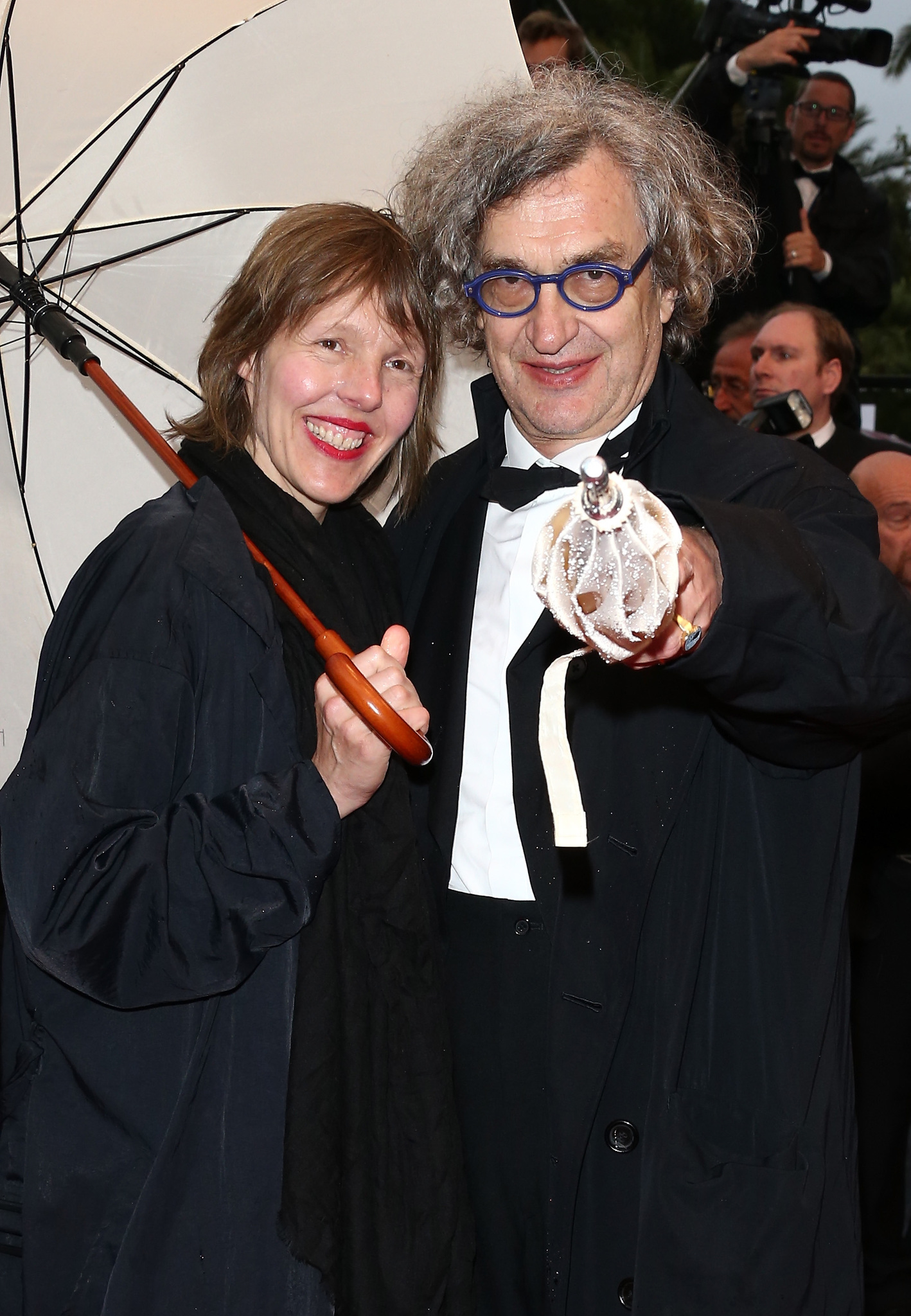 Wim Wenders and Donata Wenders at an event for Jimmy P: Psychotherapy of a Plains Indian (2013)