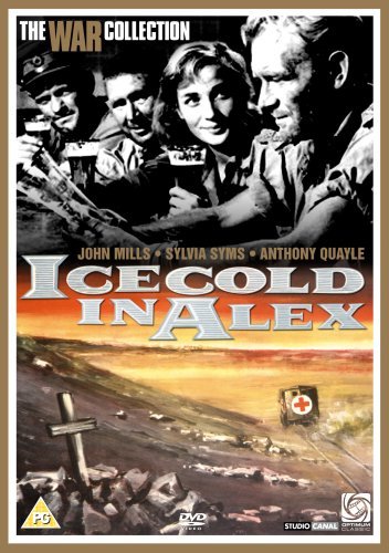 Harry Andrews, John Mills, Anthony Quayle, and Sylvia Syms in Ice Cold in Alex (1958)