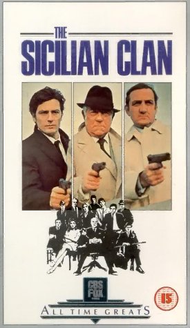 Alain Delon, Jean Gabin, and Lino Ventura in The Sicilian Clan (1969)