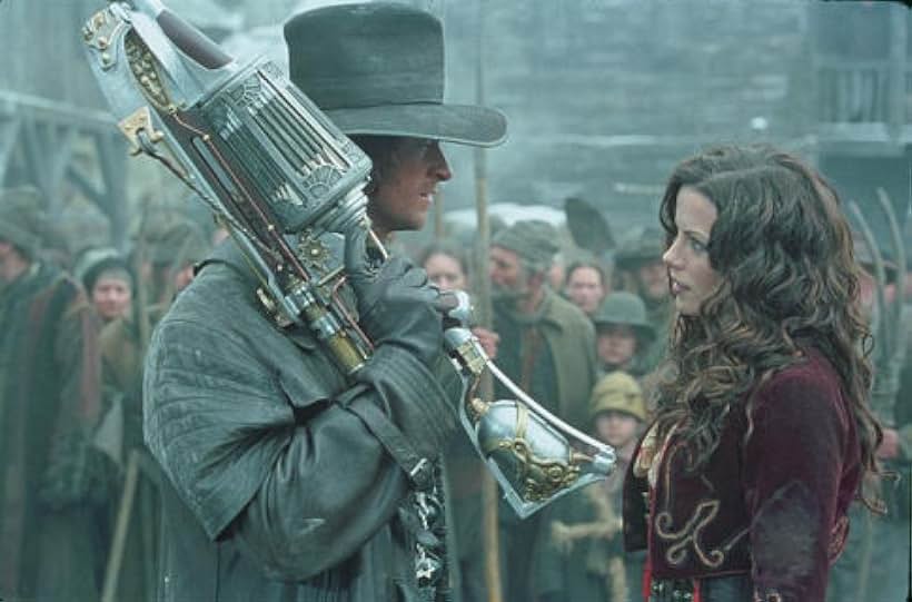 Kate Beckinsale and Hugh Jackman in Van Helsing (2004)