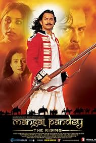 Aamir Khan, Rani Mukerji, Ameesha Patel, and Toby Stephens in Mangal Pandey (2005)