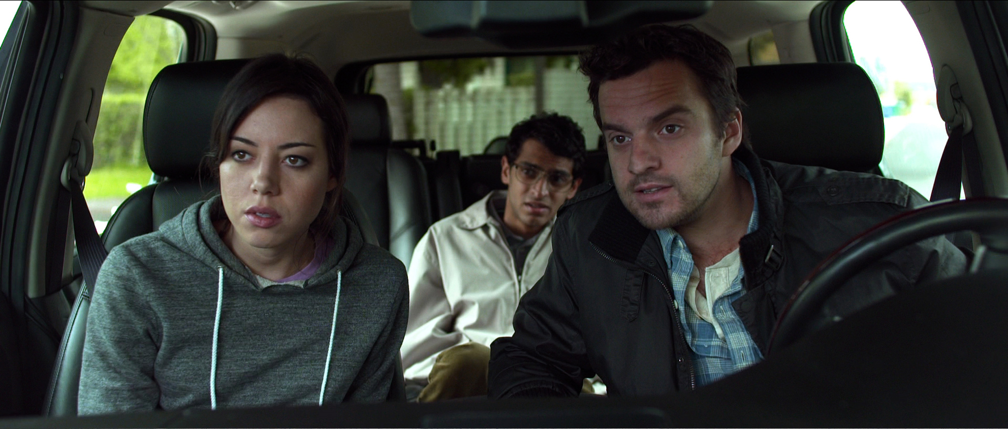 Jake Johnson, Aubrey Plaza, and Karan Soni in Safety Not Guaranteed (2012)