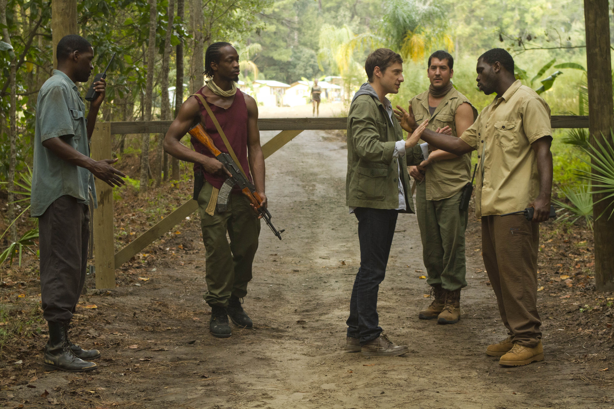 Kentucker Audley and Derek Roberts in The Sacrament (2013)