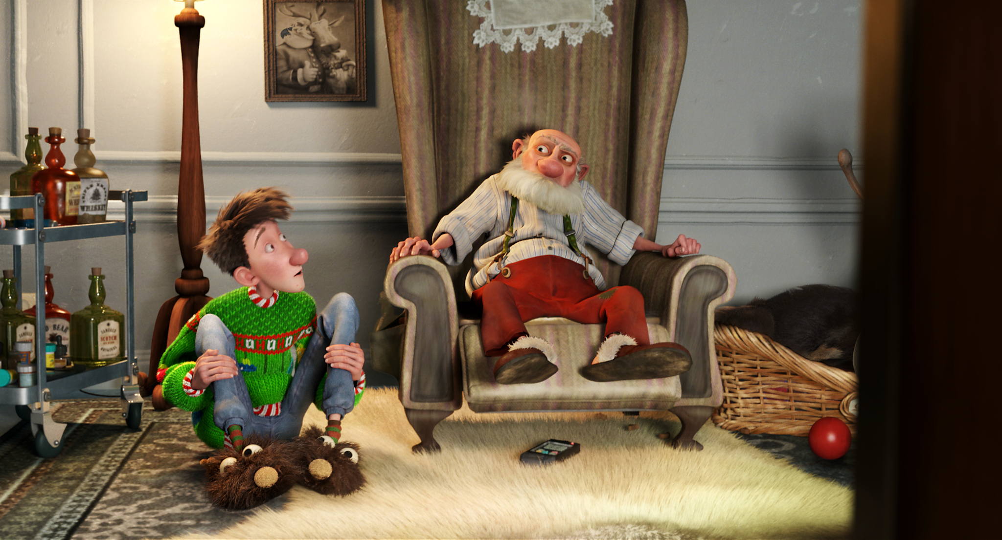 James McAvoy and Bill Nighy in Arthur Christmas (2011)