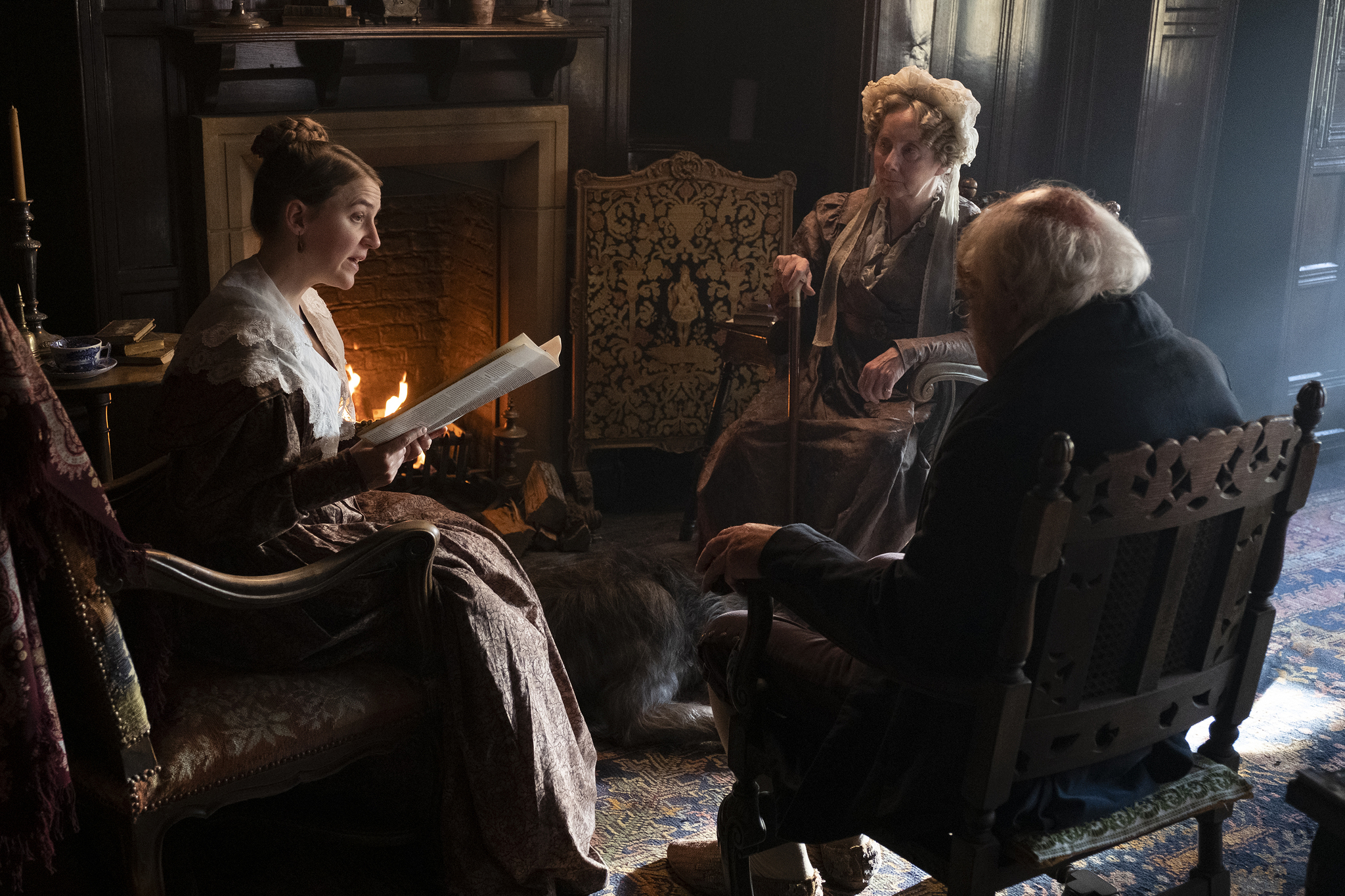 Gemma Jones, Timothy West, and Gemma Whelan in Gentleman Jack (2019)