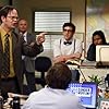 Creed Bratton, Rainn Wilson, John Krasinski, B.J. Novak, and Mindy Kaling in The Office (2005)