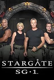 Richard Dean Anderson, Christopher Judge, Michael Shanks, and Amanda Tapping in Stargate SG-1 (1997)