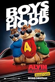 Justin Long, Jesse McCartney, and Matthew Gray Gubler in Alvin and the Chipmunks: The Road Chip (2015)