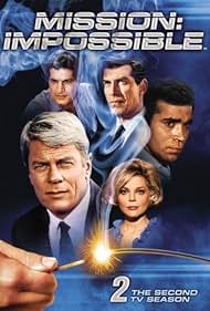 Barbara Bain, Martin Landau, Peter Graves, Peter Lupus, and Greg Morris in Mission: Impossible (1966)