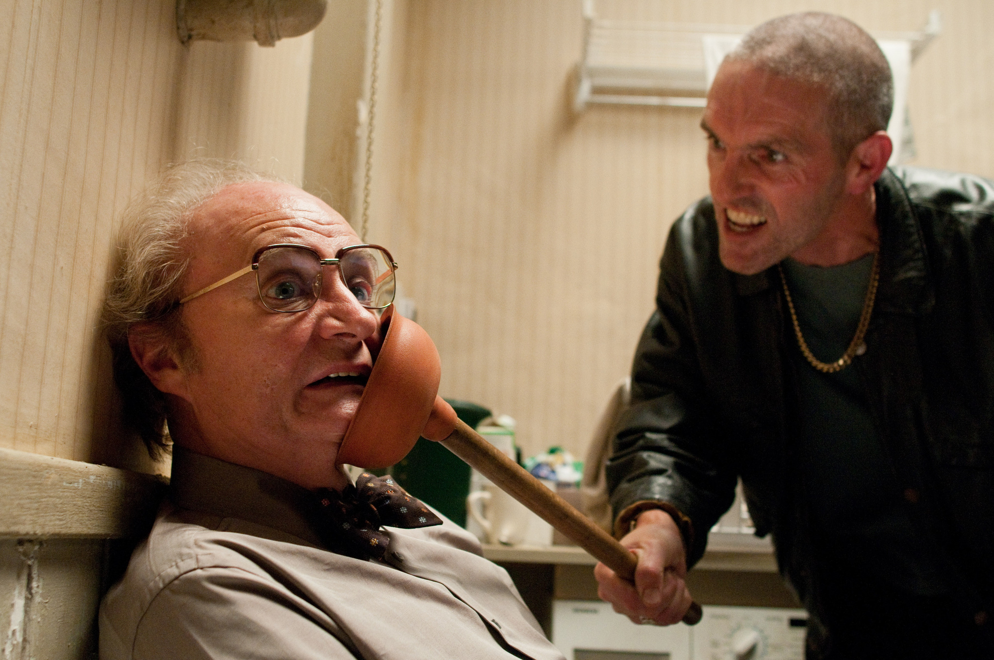 Jim Broadbent and Louis Dempsey in Cloud Atlas (2012)