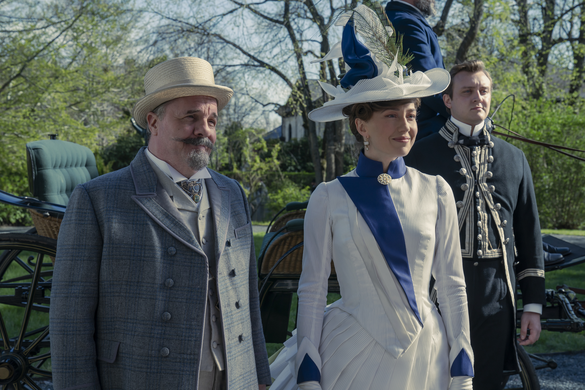 Nathan Lane and Carrie Coon in The Gilded Age (2022)