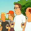 Johnny Hardwick, Mike Judge, and Stephen Root in King of the Hill (1997)