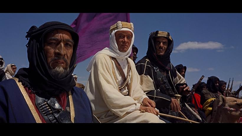 Anthony Quinn, Peter O'Toole, and Omar Sharif in Lawrence of Arabia (1962)