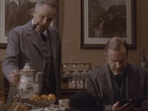 Tom Chadbon and Edward Hardwicke in The Memoirs of Sherlock Holmes (1994)