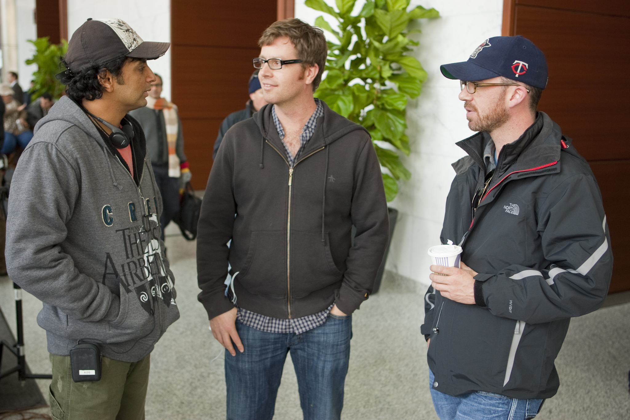 John Erick Dowdle, M. Night Shyamalan, and Drew Dowdle in Devil (2010)