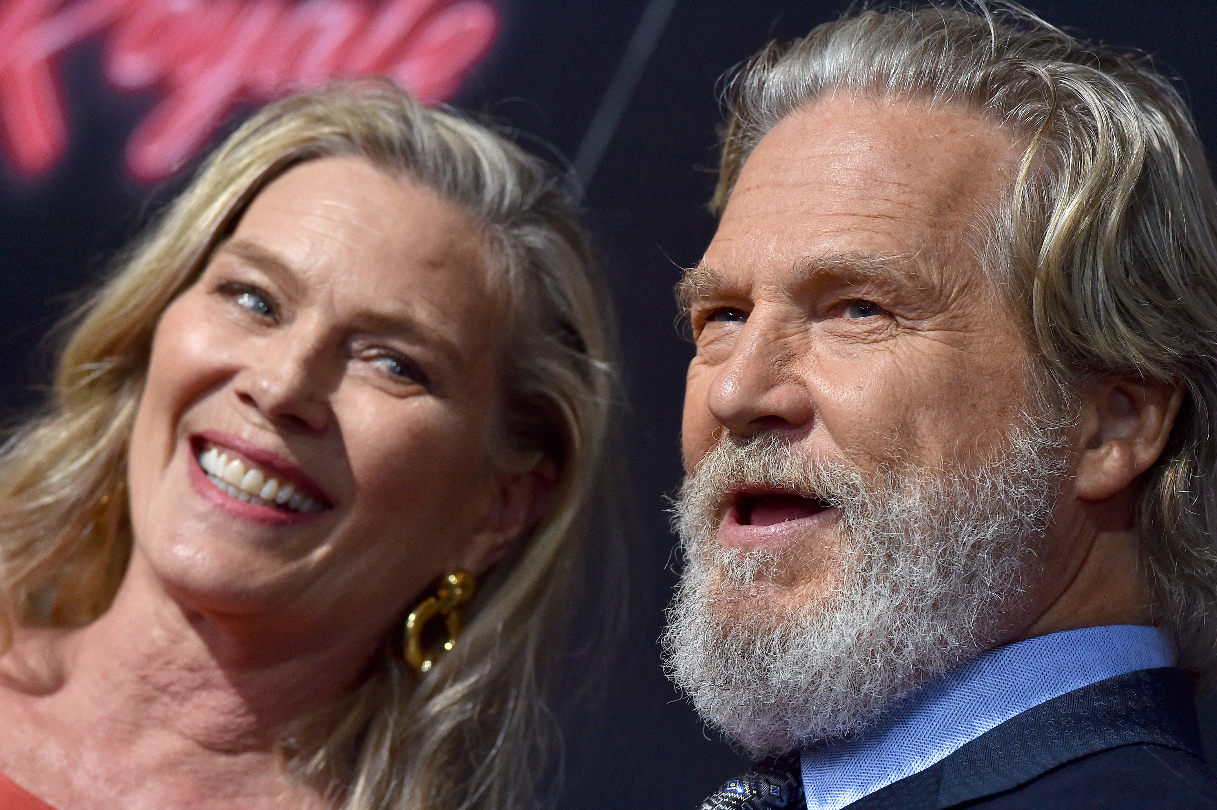 Jeff Bridges and Susan Bridges at an event for Bad Times at the El Royale (2018)