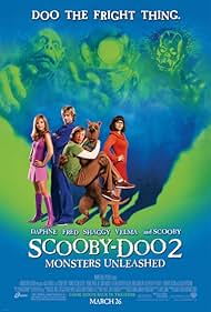 Matthew Lillard, Sarah Michelle Gellar, Linda Cardellini, Freddie Prinze Jr., Dee Bradley Baker, Scott McNeil, Christopher R. Sumpton, and Neil Fanning in Scooby-Doo 2: Monsters Unleashed (2004)