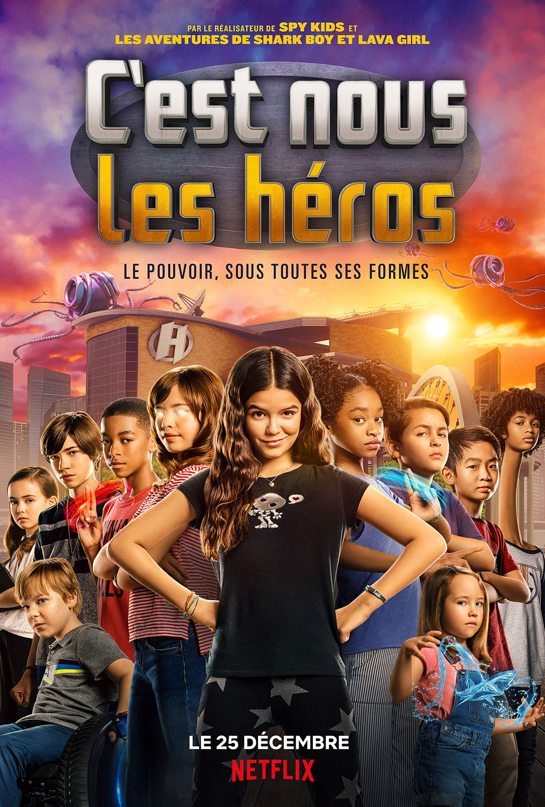 Andrew Diaz, Hala Finley, Lyon Daniels, Akira Akbar, Andy Walken, Nathan Blair, YaYa Gosselin, Vivien Lyra Blair, Dylan Henry Lau, Lotus Blossom, and Isaiah Russell-Bailey in We Can Be Heroes (2020)