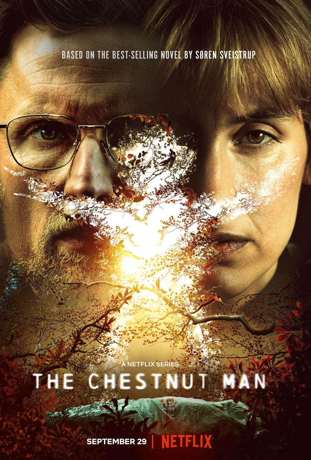 Mikkel Boe Følsgaard and Danica Curcic in The Chestnut Man (2021)