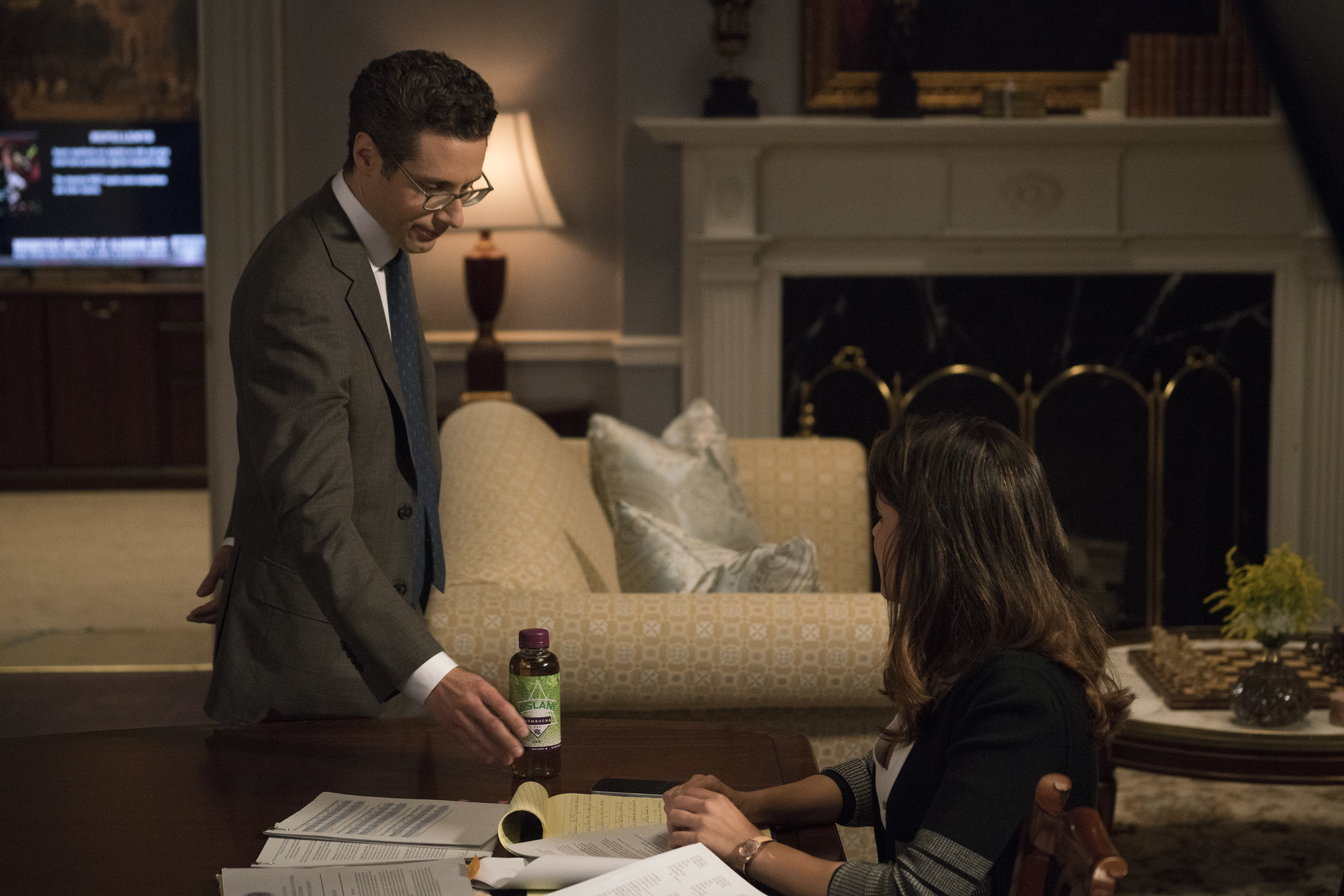 Paulo Costanzo and Italia Ricci in Designated Survivor (2016)