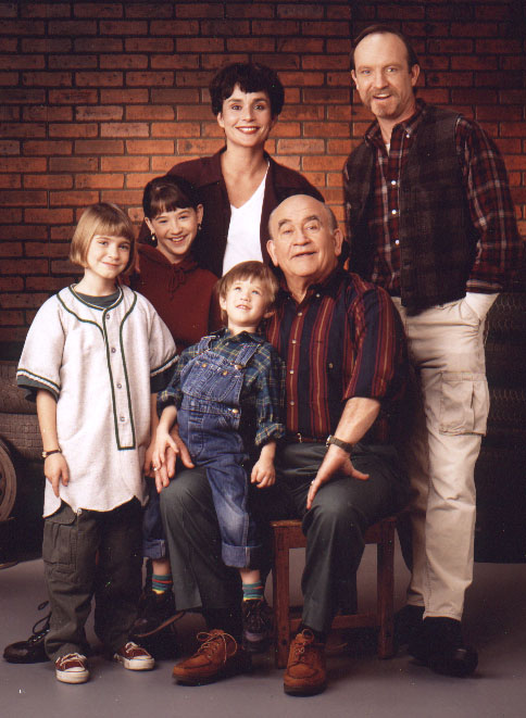 With Lindsay Felton, Kelly Vint, Diane Venora, Haley Joel Osment, and Edward Asner in THUNDER ALLEY (ABC) 1993-1995